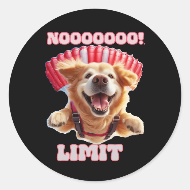 Funny And Cool Motivational Dog Sticker  (Front)