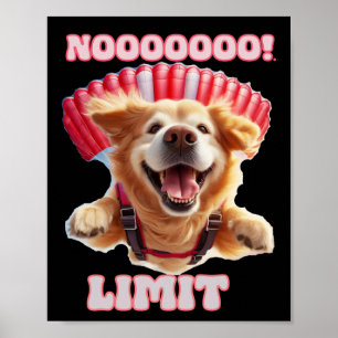 Funny And Cool Motivational Dog Sticker Poster