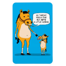 Funny and Cute Big Horse and Little Horse