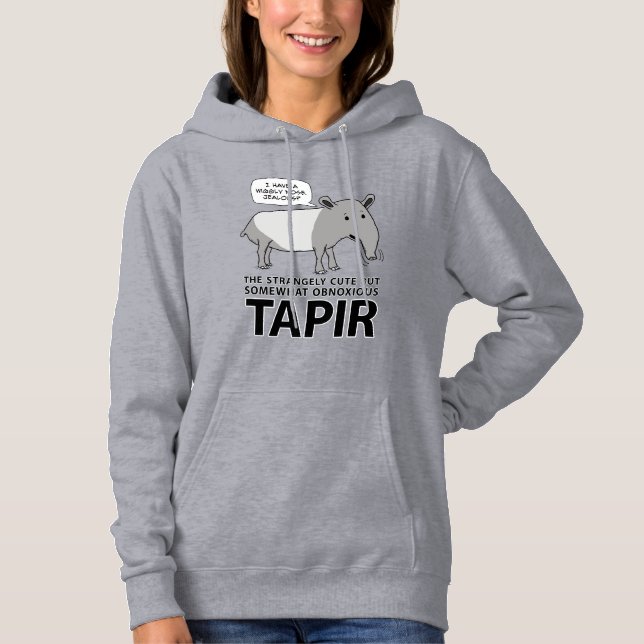 Funny and Cute But Obnoxious Tapir Hoodie (Front)