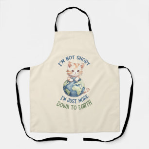 Funny and Cute Cat- Down To Earth (2) Apron