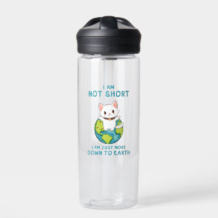 Funny and Cute Cat- Down To Earth Water Bottle