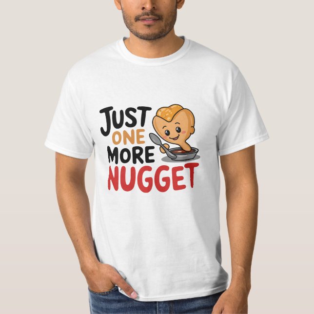 Funny and Cute Chicken Nugget Designs T-Shirt (Front)