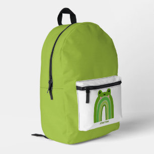 Funny and Cute Frog Rainbow Backpack