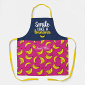 Funny and Cute Smile Like A Banana Pattern Apron (Front)