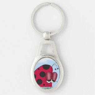 Funny and Euphoric Ladybug Key Ring