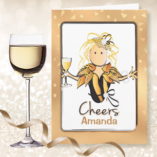Funny and Glam Any Age Birthday Card for Her