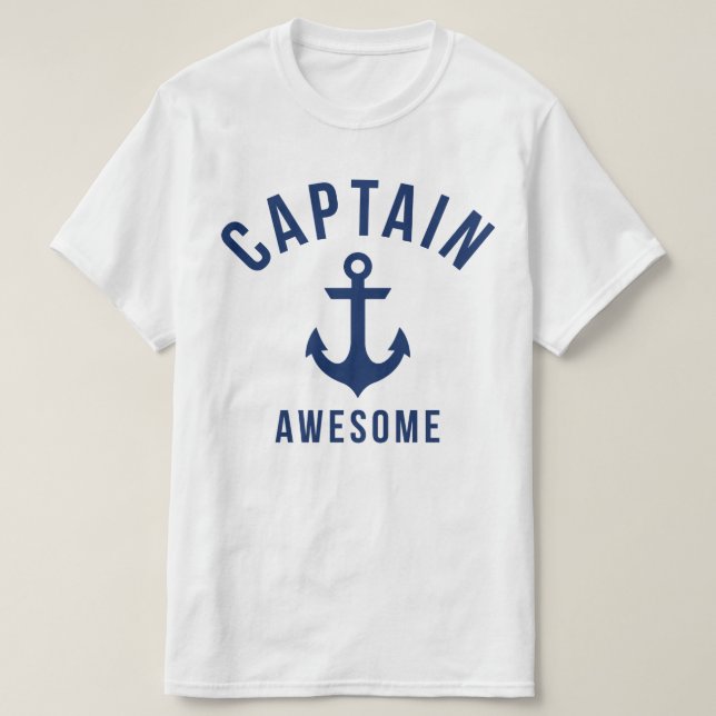 Funny and Hilarious Boat Captain's Shirt (Design Front)