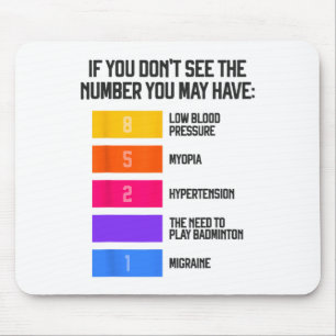 Funny And Humorous Badminton Memes Shuttle Birdie  Mouse Pad