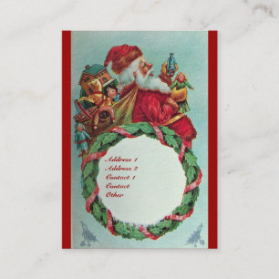 FUNNY AND HUMOROUS SANTA CLAUS VINTAGE CROWN BUSINESS CARD