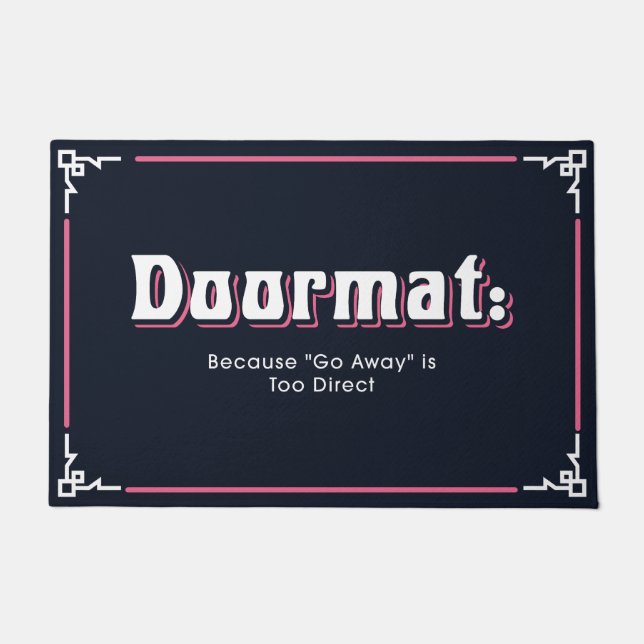 Funny and Humourous Welcome Mats | Go Away (Front)
