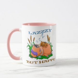 funny and lazy capybara mug
