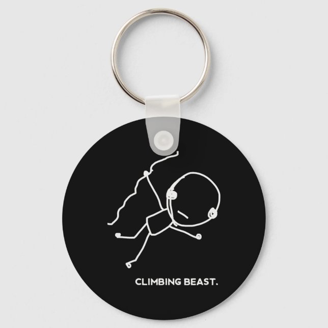 Funny And Odd Rock Climbing For Climbers  Key Ring (Front)