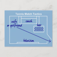 Funny and original tennis match tactics,