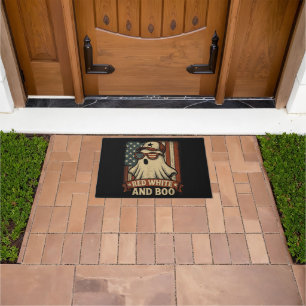 Funny and patriotic Red white and boo Doormat