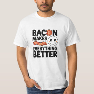 Funny and Quirky Bacon Lover Graphics T-Shirt