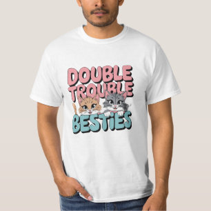 Funny and Quirky Bestie-Themed Artwork T-Shirt