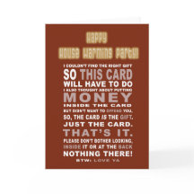 Funny and Sarcastic Housewarming Card