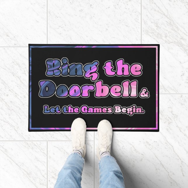 Funny and Sarcastic Welcome Mats | Ring the Bell (Indoor)