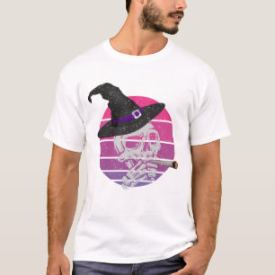 Funny And Scary Skull Smoking Cigarette T-Shirt