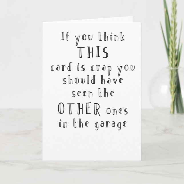 funny and simple birthday card (Front)