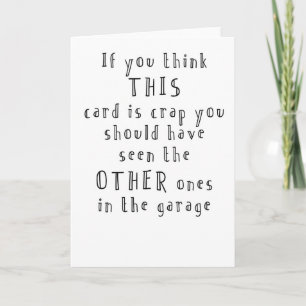 funny and simple birthday card