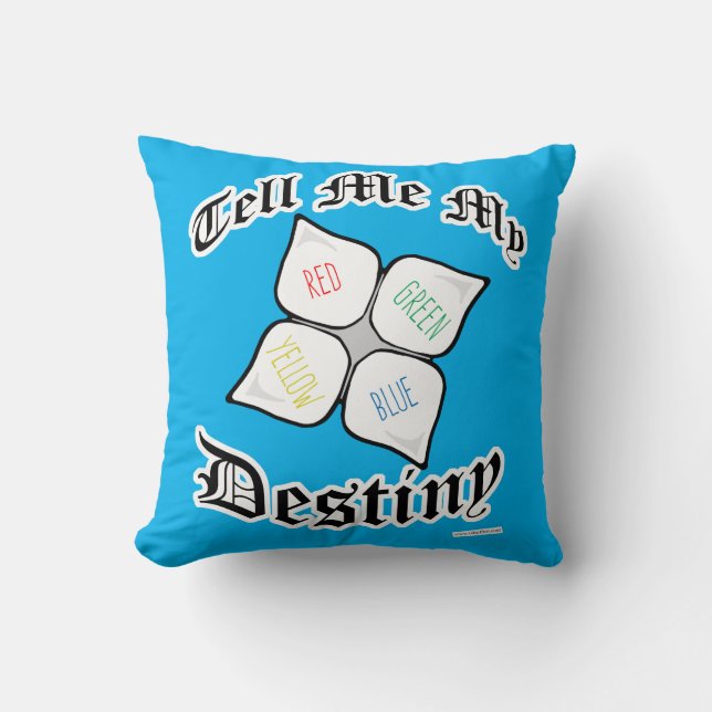 Funny and Snarky Fortuneteller Nostalgia Design Cushion (Front)
