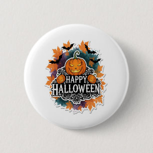 Funny and Spooky Halloween Quotes Happy 6 Cm Round Badge