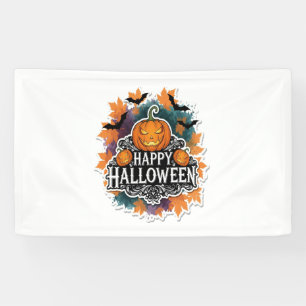 Funny and Spooky Halloween Quotes Happy Banner