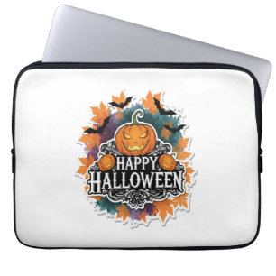 Funny and Spooky Halloween Quotes Happy Laptop Sleeve