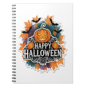 Funny and Spooky Halloween Quotes Happy Notebook