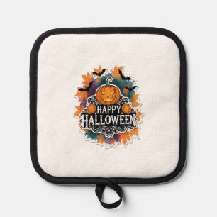 Funny and Spooky Halloween Quotes Happy Pot Holder