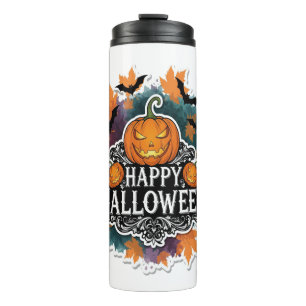 Funny and Spooky Halloween Quotes Happy Thermal Tumbler
