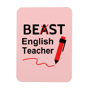 Funny and Wacky, Beast or Best English Teacher Magnet