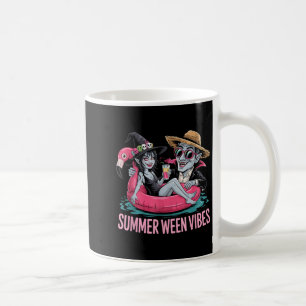 Funny and Witch Float Halloween Summer Ween Party Coffee Mug