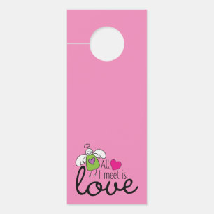 Funny Angel - All I Meet Is Love 1 Door Hanger