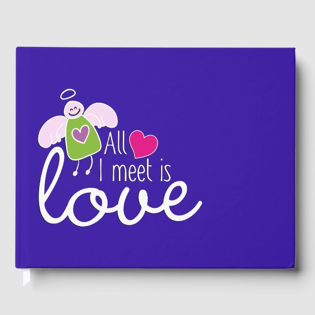 Funny Angel - All I Meet Is Love 2 Guest Book (Front)