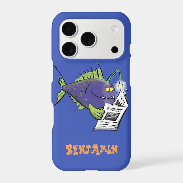 Funny angler fish cartoon (Back)