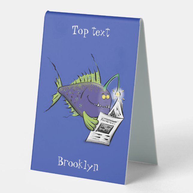 Funny angler fish cartoon (Front)