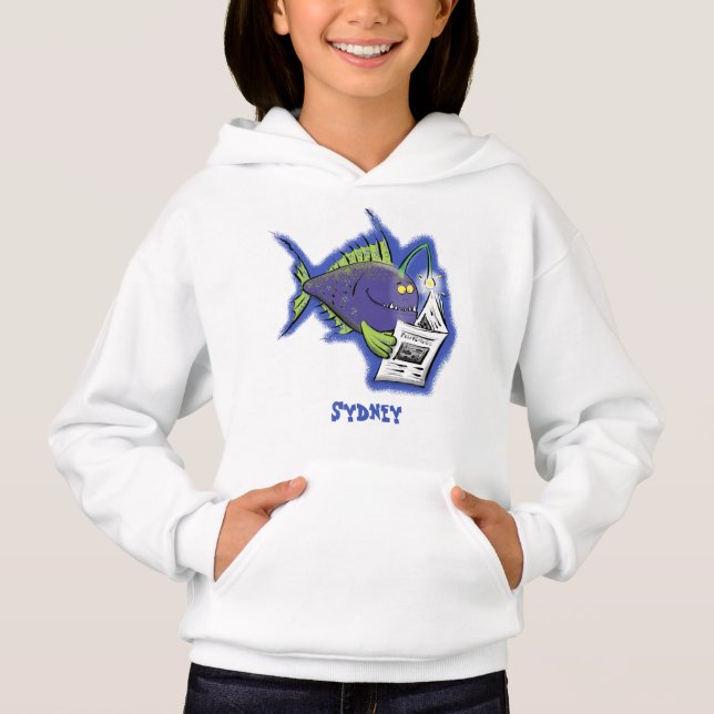 Funny angler fish cartoon (Front)