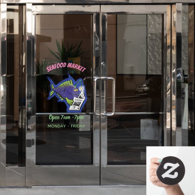 Funny angler fish cartoon (Office Door)