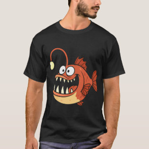 Funny Anglerfish Deep Sea Creature Design T-Shirt