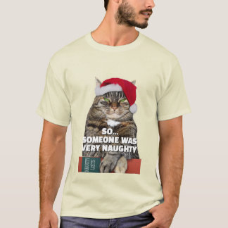 Funny angry cat Christmas T-Shirt