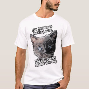 Funny angry cat meme for cat owners and lovers T-Shirt
