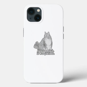 Funny angry cat meme for kitten lovers & cat owner iPhone 13 case