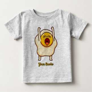 Funny Angry Egg Cartoon Baby T-Shirt
