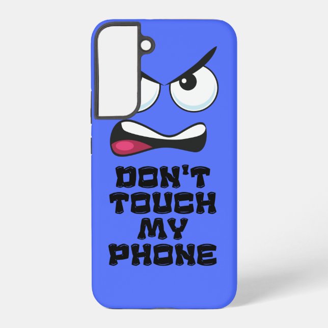 Funny Angry Face Dont Touch My Phone Case (Back)