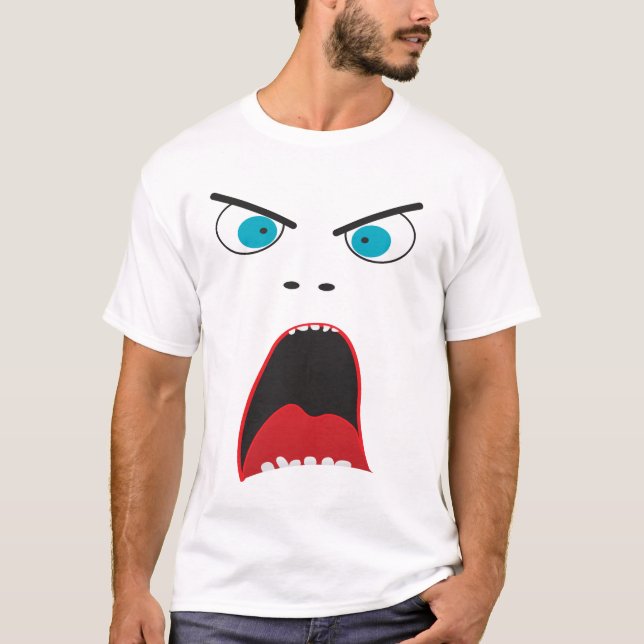 Funny angry face T-Shirt (Front)