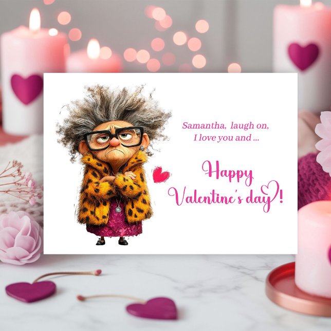 Funny Angry Lady Bringing Drama Valentine Holiday Card (Funny Angry Lady Bringing Drama Valentine

)