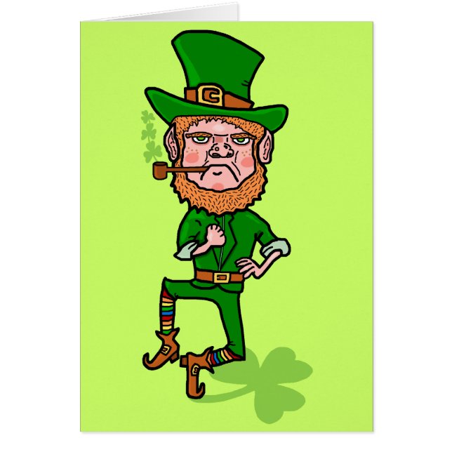 Funny Angry Lucky Irish Leprechaun (Front)